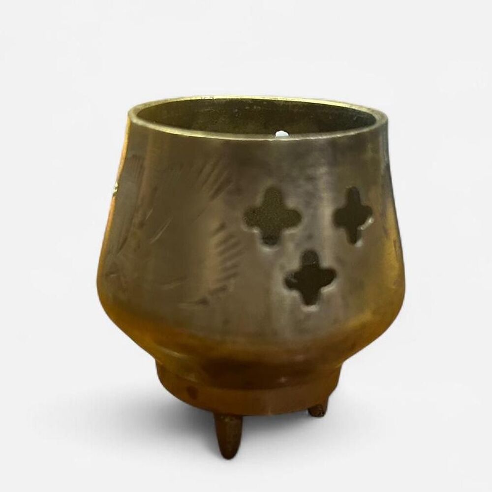 Vintage Solid Brass Small Incense Holder
